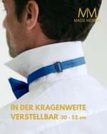 Massi Morino Fliege Herren vorgebunden und verstellbar - Einfarbige Anzugsfliege im Seidenlook - Bow Tie große Farbauswahl