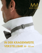 Massi Morino Fliege Herren vorgebunden und verstellbar - Einfarbige Anzugsfliege im Seidenlook - Bow Tie große Farbauswahl