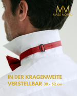 Massi Morino Fliege Herren vorgebunden und verstellbar - Einfarbige Anzugsfliege im Seidenlook - Bow Tie große Farbauswahl