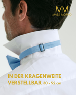 Massi Morino Fliege Herren vorgebunden und verstellbar - Einfarbige Anzugsfliege im Seidenlook - Bow Tie große Farbauswahl