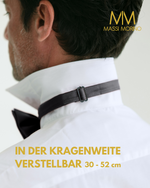 Massi Morino Fliege Herren vorgebunden und verstellbar - Einfarbige Anzugsfliege im Seidenlook - Bow Tie große Farbauswahl