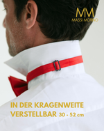 Massi Morino Fliege Herren vorgebunden und verstellbar - Einfarbige Anzugsfliege im Seidenlook - Bow Tie große Farbauswahl
