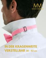 Massi Morino Fliege Herren vorgebunden und verstellbar - Einfarbige Anzugsfliege im Seidenlook - Bow Tie große Farbauswahl