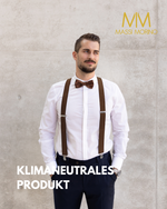 Massi Morino Hosenträger mit Fliege Set Herren und Damen inkl. verstellbarer Fliege und Geschenkbox - Y-Form Hosenträger zur Hochzeit