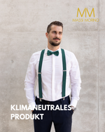Massi Morino Hosenträger mit Fliege Set Herren und Damen inkl. verstellbarer Fliege und Geschenkbox - Y-Form Hosenträger zur Hochzeit