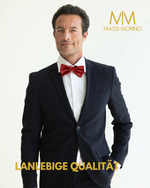 Massi Morino Fliege Herren vorgebunden und verstellbar - Einfarbige Anzugsfliege im Seidenlook - Bow Tie große Farbauswahl