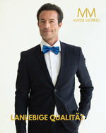 Massi Morino Fliege Herren vorgebunden und verstellbar - Einfarbige Anzugsfliege im Seidenlook - Bow Tie große Farbauswahl