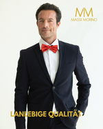 Massi Morino Fliege Herren vorgebunden und verstellbar - Einfarbige Anzugsfliege im Seidenlook - Bow Tie große Farbauswahl