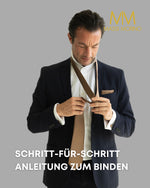 Massi Morino Krawatte mit Einstecktuch Set Herren inkl. Manschettenknöpfe, Krawattennadel und Geschenkbox - Männer Krawattenset zur Hochzeit