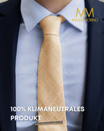 Massi Morino Krawatte mit Einstecktuch Set Herren inkl. Manschettenknöpfe, Krawattennadel und Geschenkbox - Männer Krawattenset zur Hochzeit