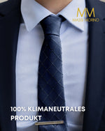 Massi Morino Krawatte mit Einstecktuch Set Herren inkl. Manschettenknöpfe, Krawattennadel und Geschenkbox - Männer Krawattenset zur Hochzeit