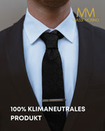 Massi Morino Krawatte mit Einstecktuch Set Herren inkl. Manschettenknöpfe, Krawattennadel und Geschenkbox - Männer Krawattenset zur Hochzeit