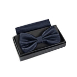 Massi Morino Fliege mit Einstecktuch Set Herren inkl. verstellbarer Schleife und Geschenkbox - Herren Fliegenset zur Hochzeit