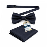 Massi Morino Fliege mit Einstecktuch Set Herren inkl. verstellbarer Schleife und Geschenkbox - Herren Fliegenset zur Hochzeit