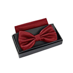 Massi Morino Fliege mit Einstecktuch Set Herren inkl. verstellbarer Schleife und Geschenkbox - Herren Fliegenset zur Hochzeit