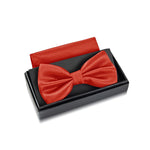 Massi Morino Fliege mit Einstecktuch Set Herren inkl. verstellbarer Schleife und Geschenkbox - Herren Fliegenset zur Hochzeit