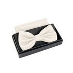 Massi Morino Fliege mit Einstecktuch Set Herren inkl. verstellbarer Schleife und Geschenkbox - Herren Fliegenset zur Hochzeit