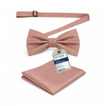 Massi Morino Fliege mit Einstecktuch Set Herren inkl. verstellbarer Schleife und Geschenkbox - Herren Fliegenset zur Hochzeit