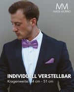 Massi Morino Fliege mit Einstecktuch Set Herren inkl. verstellbarer Schleife und Geschenkbox - Herren Fliegenset zur Hochzeit