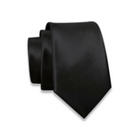Massi Morino Schmale Krawatte für Herren, 6 cm, Slim Fit, Uni einfarbig - Schlips für Anzug, Business und Hochzeit