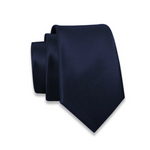 Massi Morino Schmale Krawatte für Herren, 6 cm, Slim Fit, Uni einfarbig - Schlips für Anzug, Business und Hochzeit