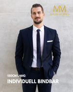 Massi Morino Schmale Krawatte für Herren, 6 cm, Slim Fit, Uni einfarbig - Schlips für Anzug, Business und Hochzeit