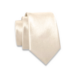 Massi Morino Schmale Krawatte für Herren, 6 cm, Slim Fit, Uni einfarbig - Schlips für Anzug, Business und Hochzeit