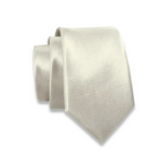 Massi Morino Schmale Krawatte für Herren, 6 cm, Slim Fit, Uni einfarbig - Schlips für Anzug, Business und Hochzeit