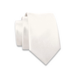 Massi Morino Schmale Krawatte für Herren, 6 cm, Slim Fit, Uni einfarbig - Schlips für Anzug, Business und Hochzeit