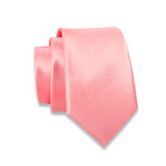 Massi Morino Schmale Krawatte für Herren, 6 cm, Slim Fit, Uni einfarbig - Schlips für Anzug, Business und Hochzeit