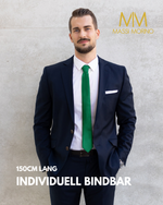 Massi Morino Schmale Krawatte für Herren, 6 cm, Slim Fit, Uni einfarbig - Schlips für Anzug, Business und Hochzeit