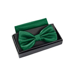 Massi Morino Fliege mit Einstecktuch Set Herren inkl. verstellbarer Schleife und Geschenkbox - Herren Fliegenset zur Hochzeit