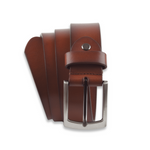 Massi Morino Ledergürtel Herren 3,5 cm - Vollledergürtel aus echtem Rindsleder inkl. Stoffbeutel - Geschenk für Männer