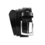 Massi Morino Ledergürtel Herren 3,5 cm - Vollledergürtel aus echtem Rindsleder inkl. Stoffbeutel - Geschenk für Männer