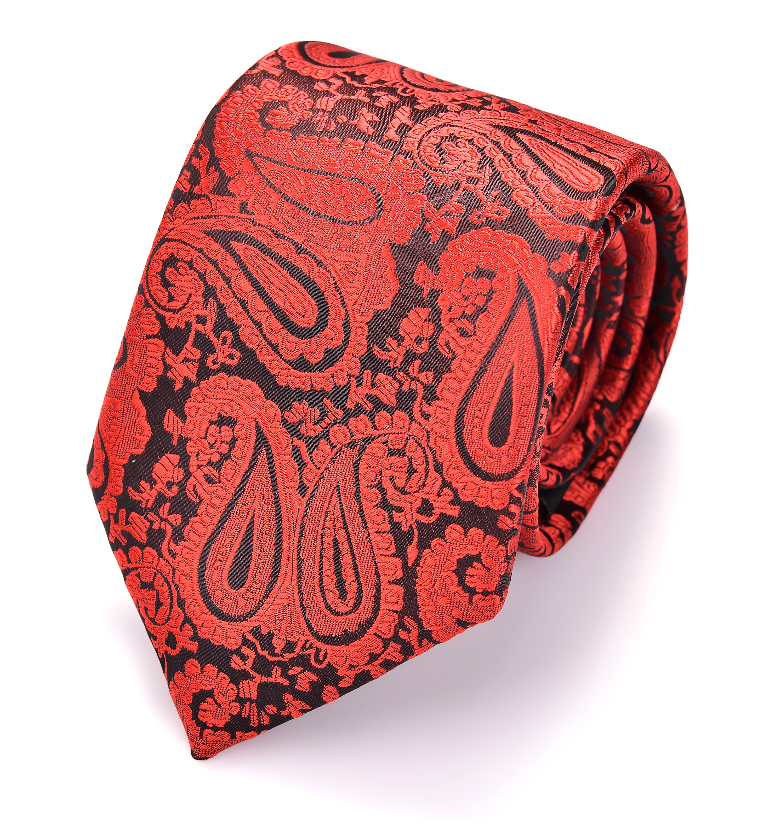 Massi Morino® Paisley Krawattenbox mit Einstecktuch, Manschettenknöpfe und Krawattennadel